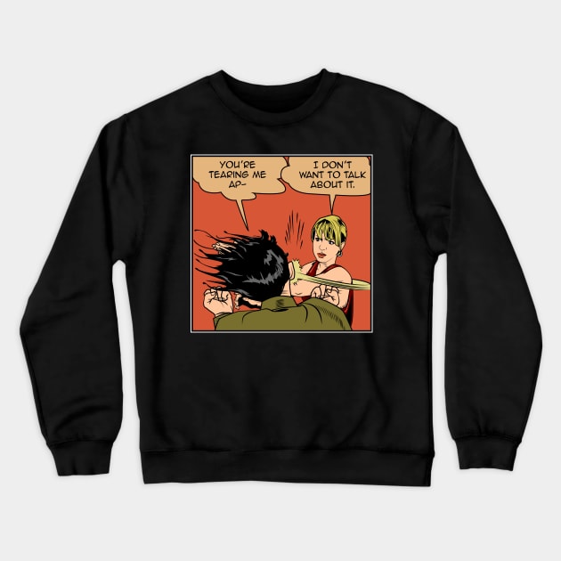 Lisa Stops the Meme Crewneck Sweatshirt by boltfromtheblue